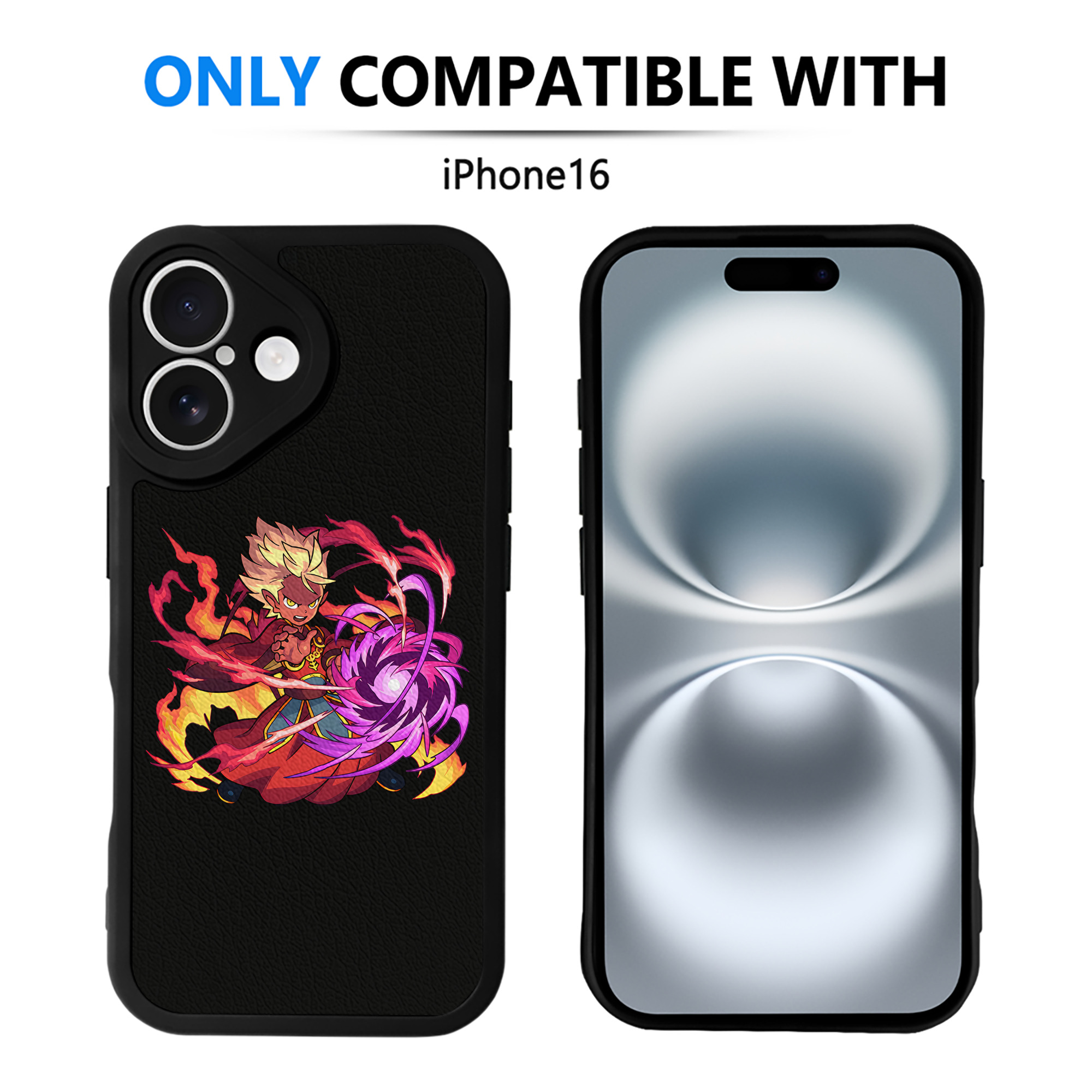 （画像用） 妖怪ウォッチ Yo-kai Watch 【iPhone 16シリーズ対応】シリコンスマホケース（レザー調） 材質：シリコン